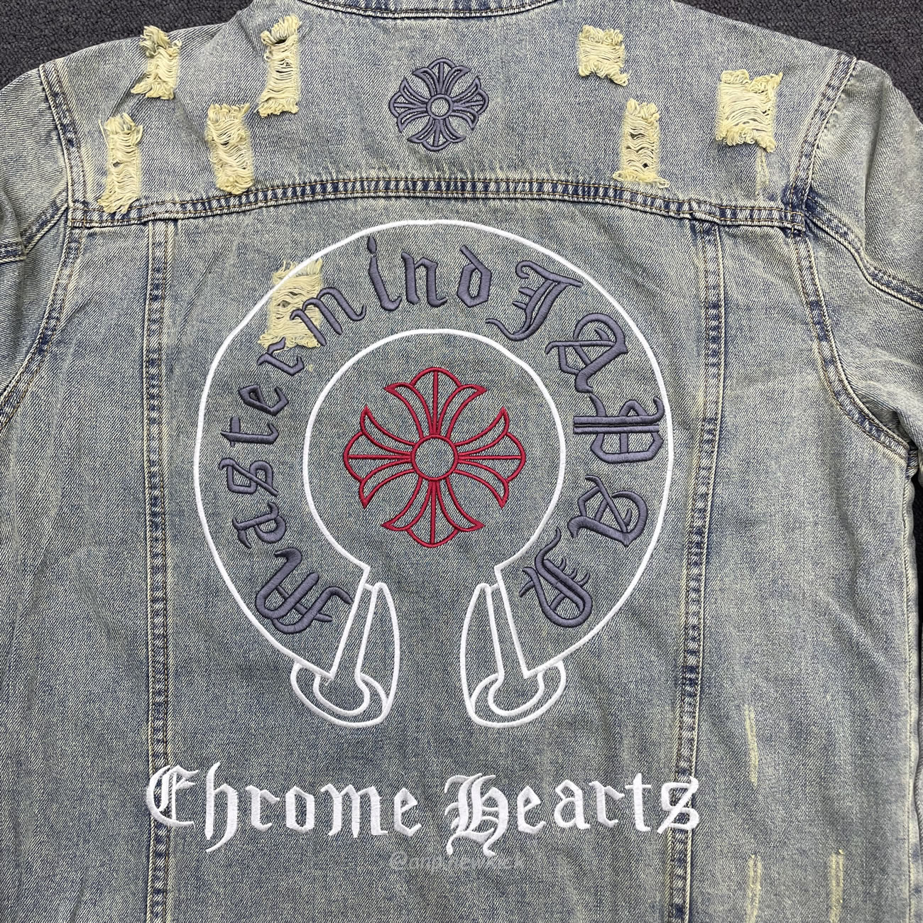 Chrome Hearts Patch Cross Denim (5) - newkick.vip